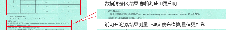 電子萬能試驗機CNAS校準證書結(jié)果頁3