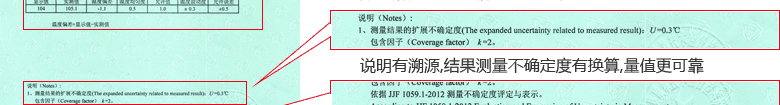 干燥箱CNAS校準證書結果頁3