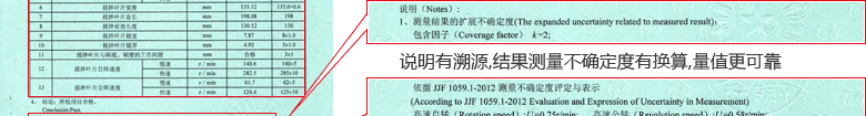 水泥膠砂攪拌機CNAS校準證書結果頁3
