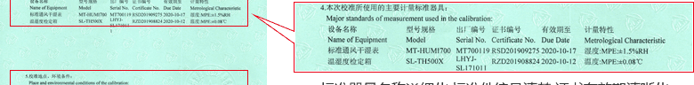 溫濕度計CNAS校準證書說明頁4